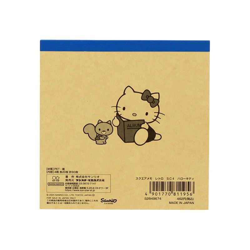 Блокнот для записей Sanrio Hello Kitty квадратный ( Ретро ) Новые персонажи Sanrio из Японии