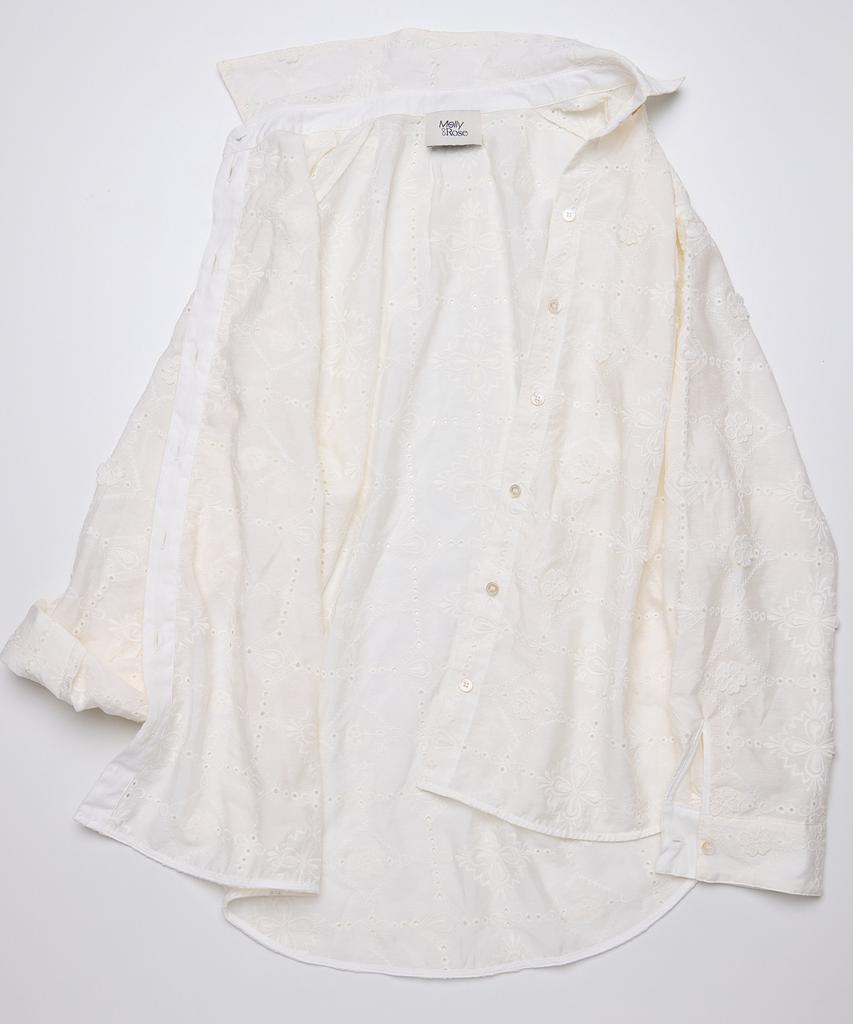 MELLY&ROSE Melly Sheer Long Shirt (304783)