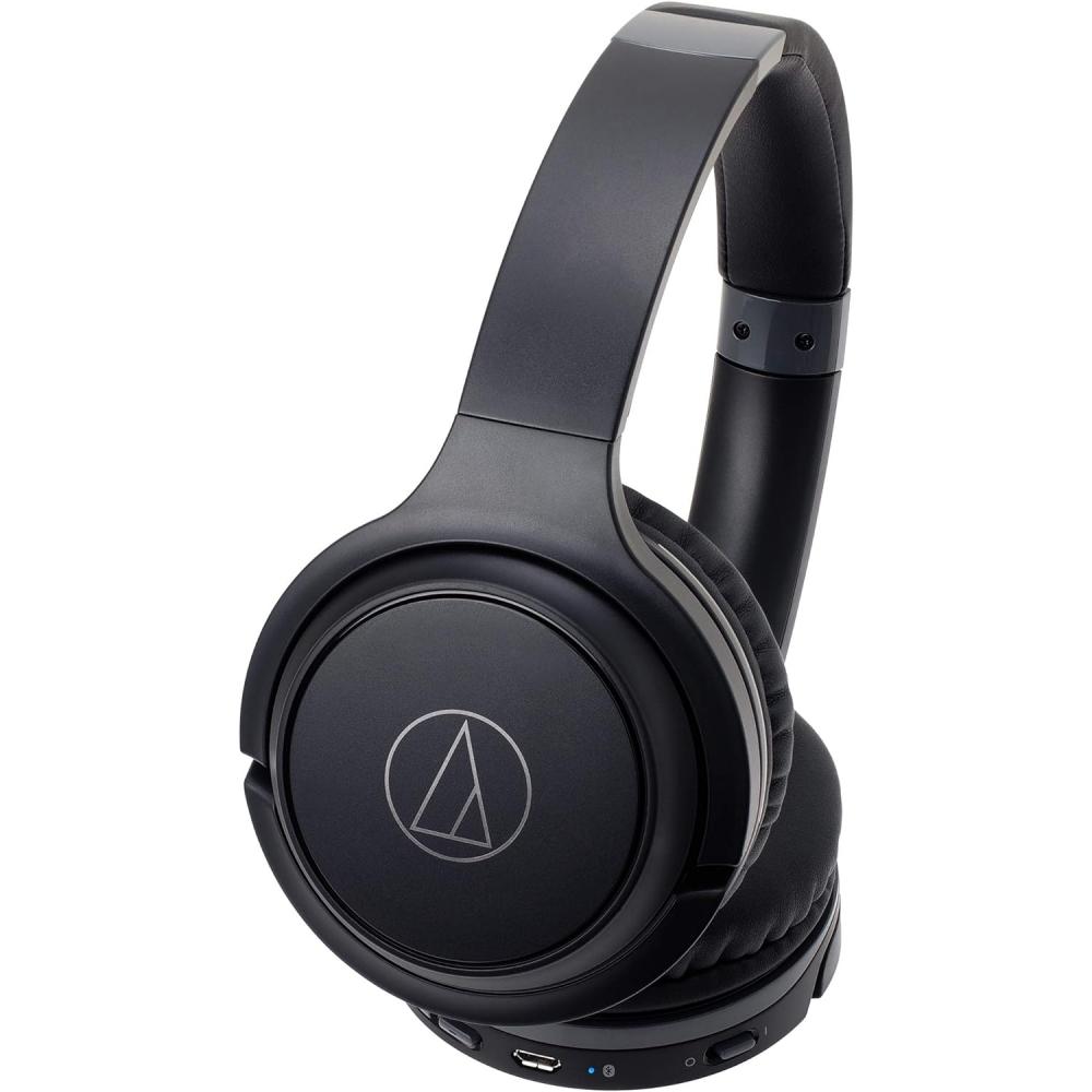 Беспроводные наушники Audio Technica Ath S200bt Bk с поддержкой воспроизведения до 40 часов, цвет черный