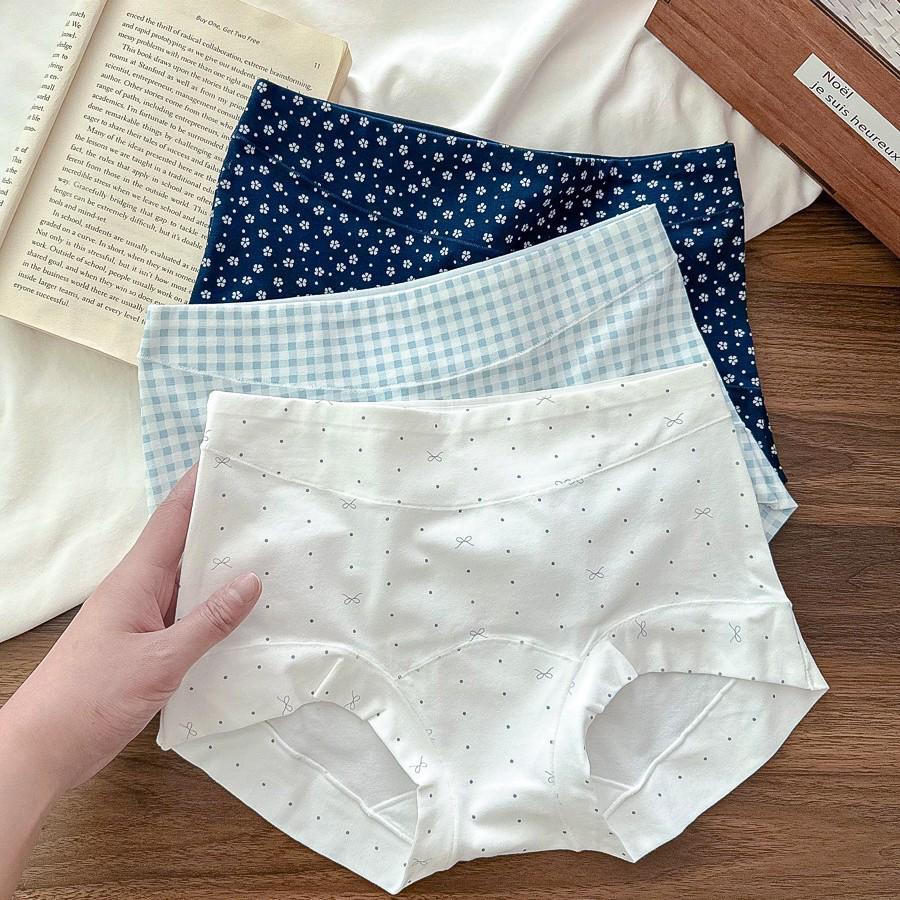 10A Женские трусы-слипы из чистого хлопка средней посадки - Антибактериальные, приятные к коже, стиль лета 2025