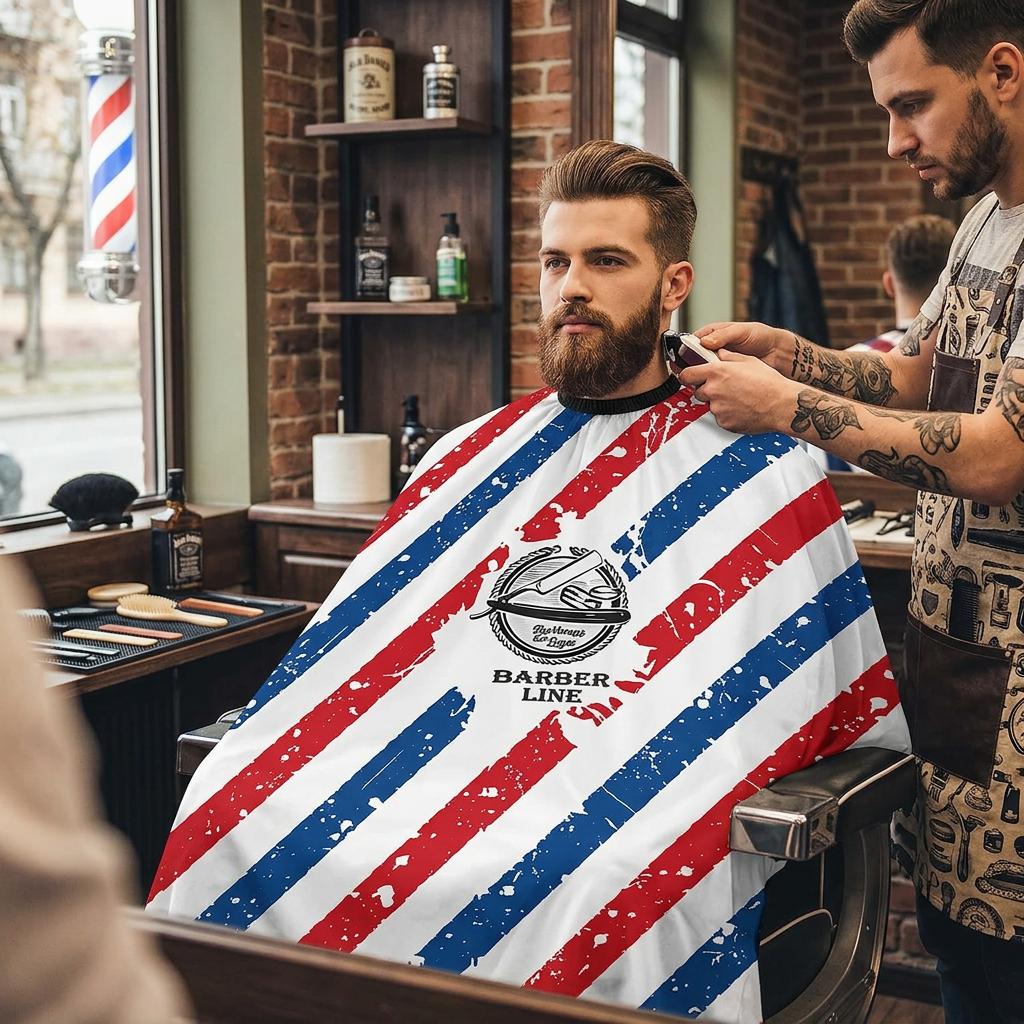 Large Barber' Hairdressing Cape for the Haircut Salon