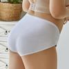 FINETOO XL-5XL Ladies Sexy Cotton Panties High-waist Seamless  Underwear Briefs Transparent Women Cotton Health Knickers Lingerie