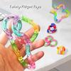 Деформируемая веревка-игрушка для fidget-терапии, узел из деформируемой веревки, игрушки для снятия стресса, радужный цвет, антистресс, деформируемая веревка, лучшая игрушка