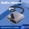 2 In 1 Type C Headphone Audio Splitter Adapters For   8 9 For Samsungs USB C To 3.5mm Jack Earphone Charging Converters