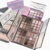 DIKALU Палетка теней для век, румян, хайлайтера и контуринга 12 цветов «Все в одном» - С шиммером и матовые