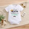 1-18 Months Baby Cute Letters Pattern Print Cotton Bodysuit Short Sleeve Jumpsuit Onesie