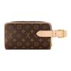Louis Vuitton Косметичка Monogram Canvas с кожаной отделкой Женская косметичка Коричневый M83112