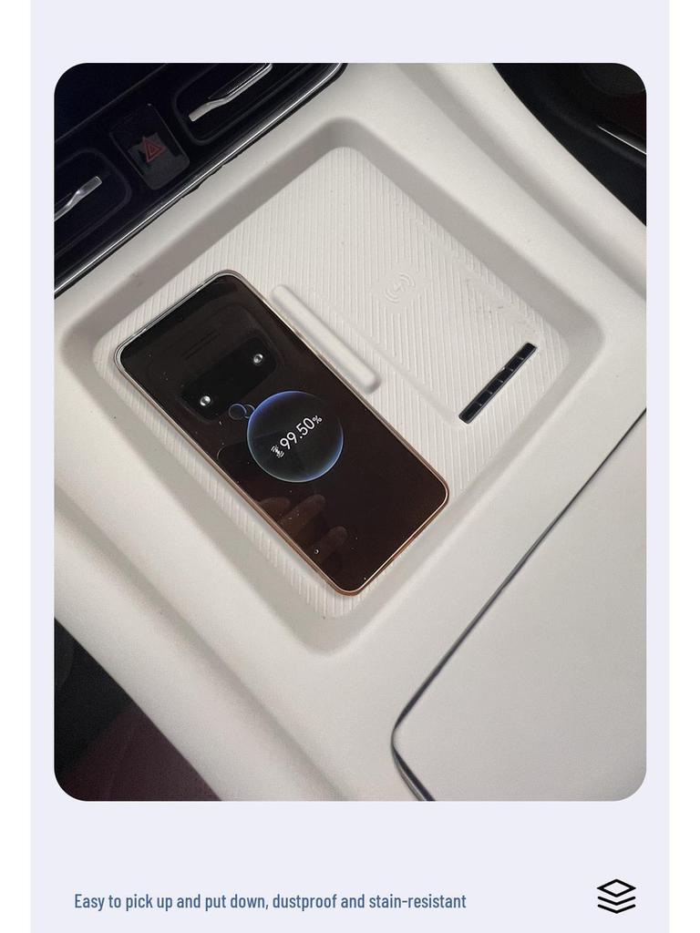 Silicone Anti-Slip Center Console Pad & Wireless Charger for AITO M8