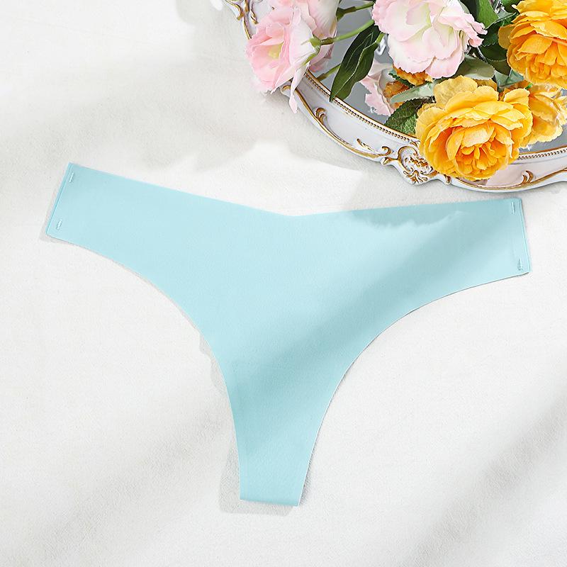 Сексуальные стринги большого размера с леопардовым принтом, низкая посадка, ледяной шелк, хлопковая ластовица - Европейский и американский стиль