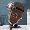 Pilot Lei Feng hat men's ear protection hat women's winter cycling windproof Northeast red star hat retro cold warm hat