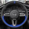 Чехол на руль автомобиля Сделай сам 100% Совместимость с Mazda 3 Axela    CX-30 MX-30   Аксессуары для интерьера автомобиля