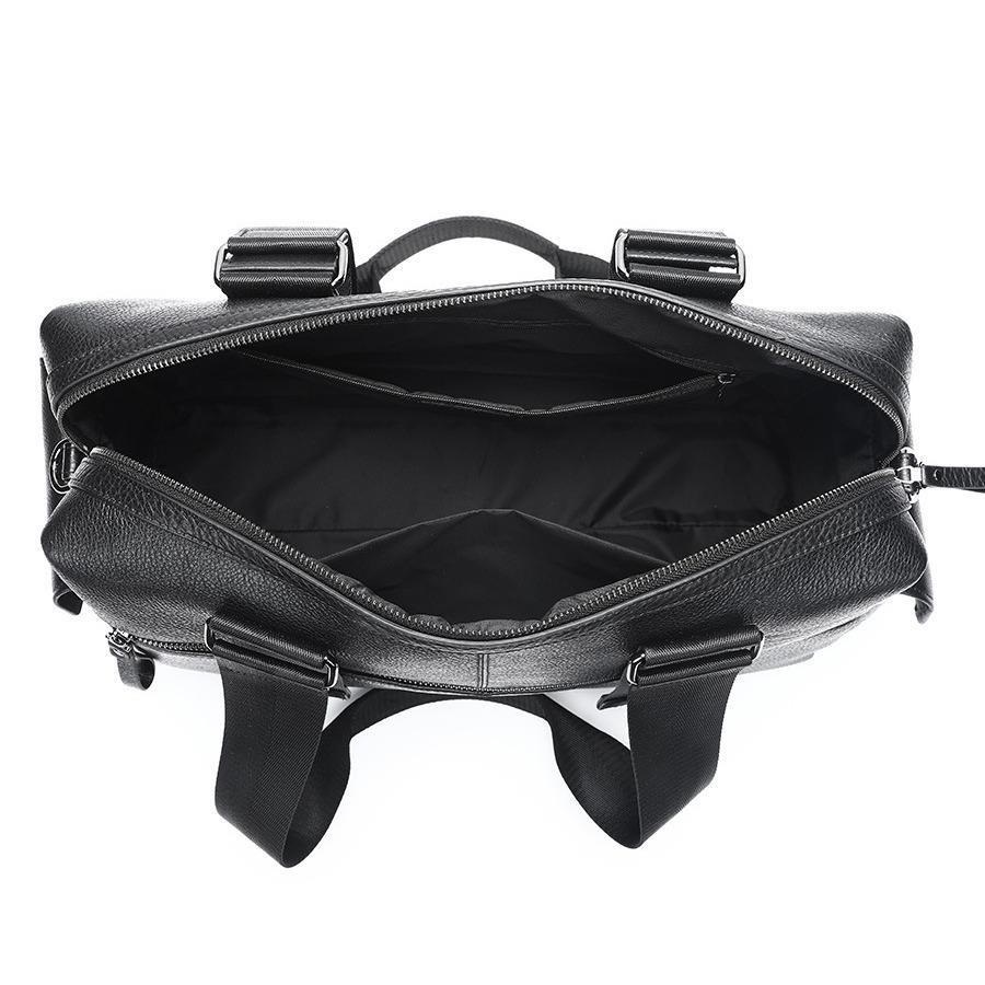 Мужская кожаная сумка большой вместимости для отдыха и путешествий, сумка из коровьей кожи для компьютера на короткие расстояния