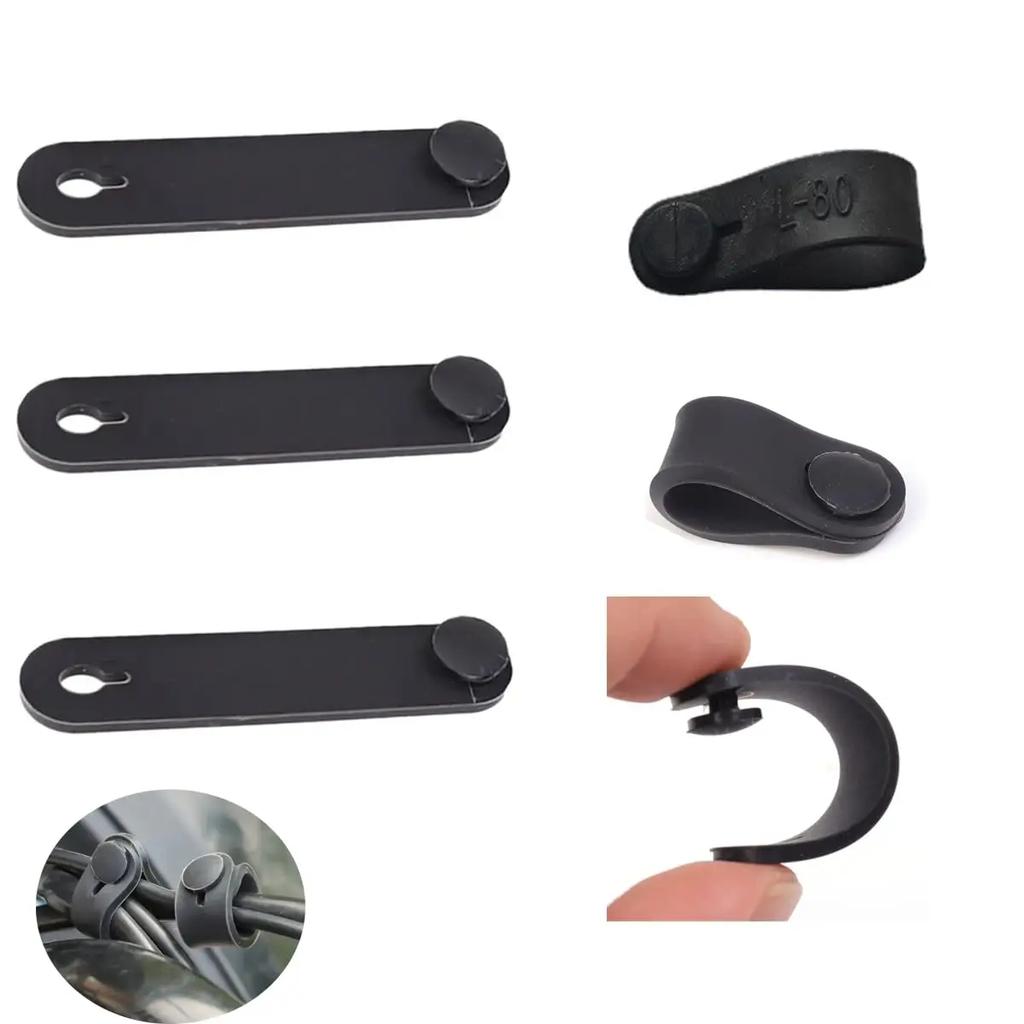 10/20 шт. Резиновые кабельные стяжки-ремни для организации проводов, стяжки для троса сцепления мотоцикла, тормозные стяжки, эластичные органайзеры для кабелей для дома