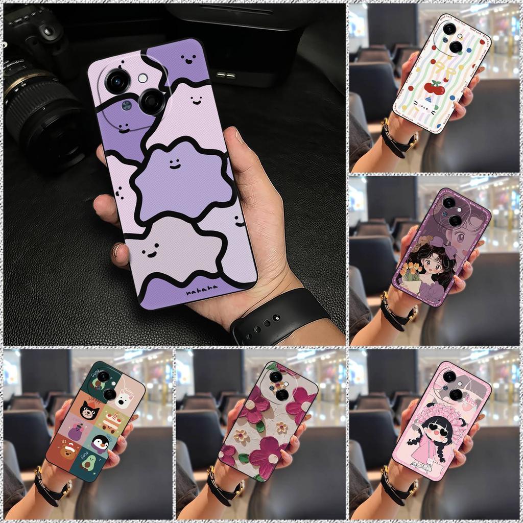 TPU Shockproof Phone Case For Tecno POP9 4G/Spark GO 1/KL4 Protective Phone Pouch Soft Case Graffiti Animals Cartoon