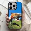 Забавный Арт Лошадь Животное Чехол Для Телефона Для iPhone17,16,15,14,13,12,11 Plus,Pro Max Черный Конфетный серебристый чехол для телефона