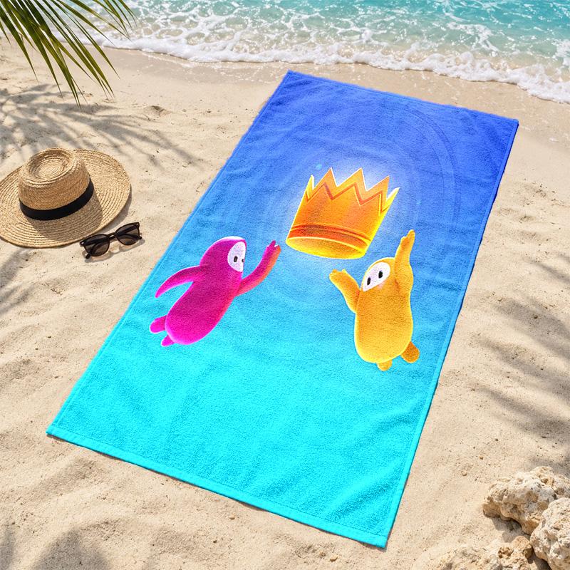 Fall guys Microfiber Beach Towel Quick Dry Sand Free Lightweight Beach Towels for Travel Swimming Camping