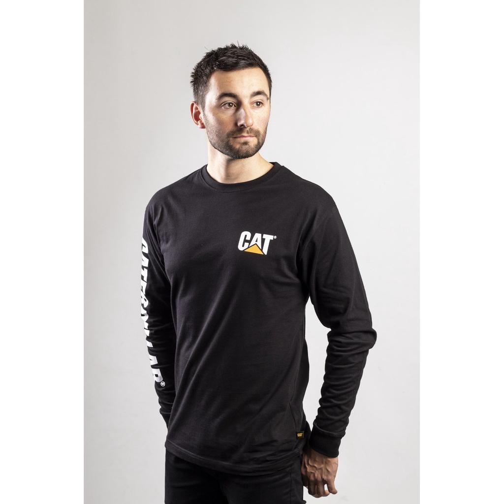 Caterpillar Футболка с логотипом торговой марки L/S/мужские футболки/футболки