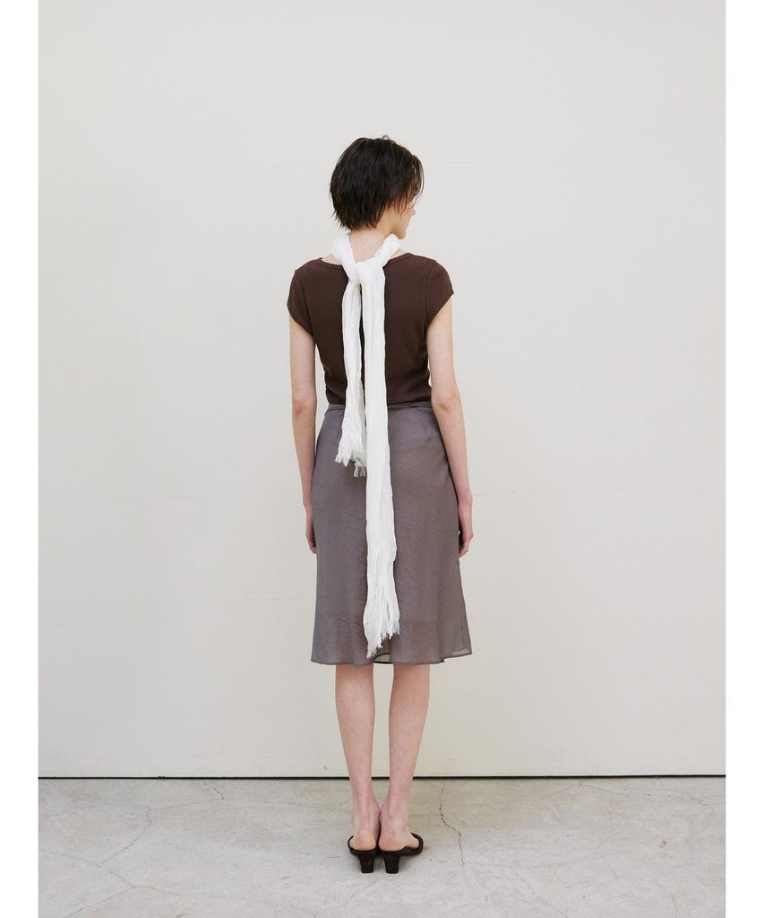 Ниннис [3-я] Прозрачная юбка-сетка (хаки)