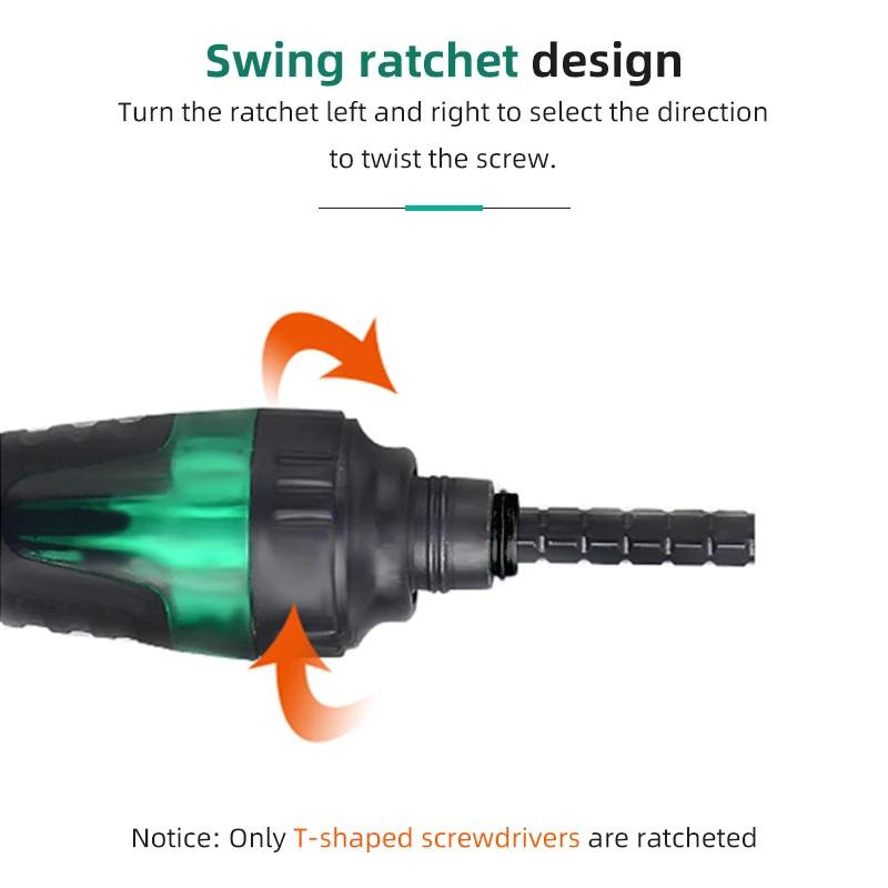 Магнитная крестовая отвертка двойного назначения регулируемая длина винта многофункциональная бытовая нескользящая отвертка инструменты