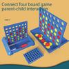 Веселая гладкая поверхность, улучшающая концентрацию, детская настольная игра, стереоскопическое соединение, четыре шахматных блока, логика для малышей, подарок