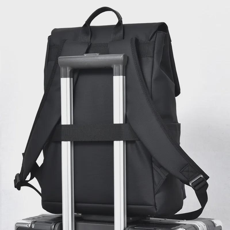 Men's Large Capacity Fashion Backpack - Casual Computer and Shoulder Bag with Front Cross Design