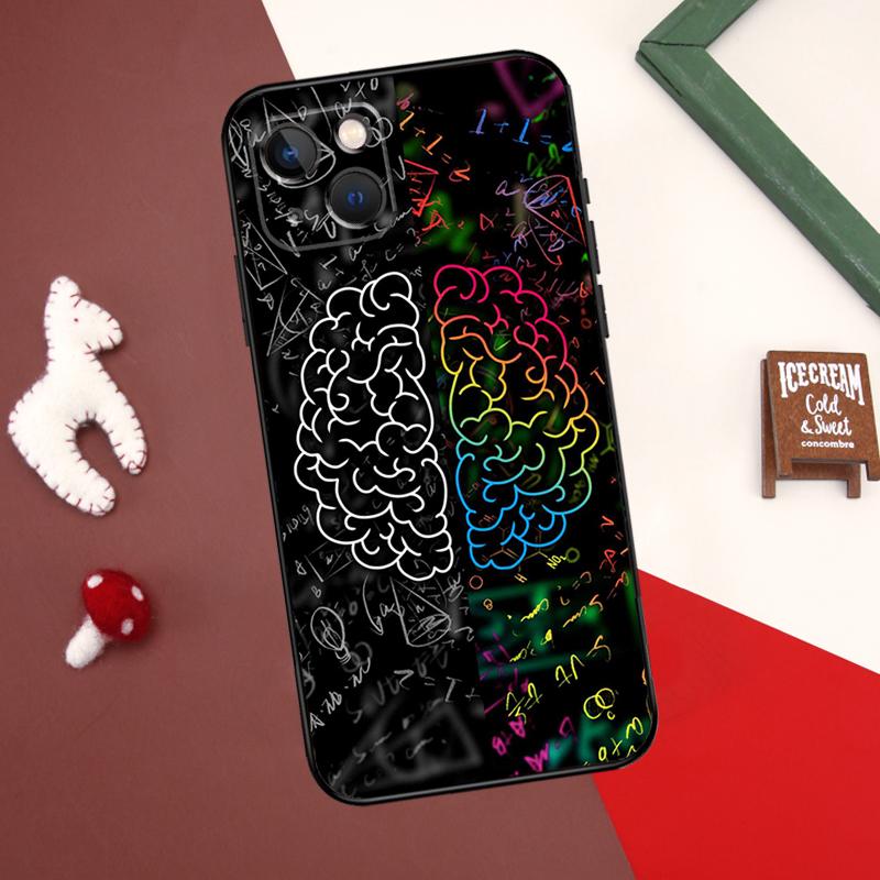 Чехол для iPhone 13 12 11 14 15 Pro Max 7 8 Plus X XR XS Max 12 Mini SE 2020 2022 с рисунком мозга