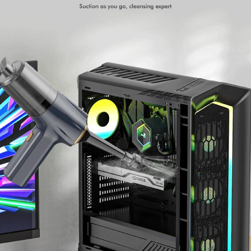 Автомобильный пылесос 135000PA Мини Портативный Беспроводной Ручной Уборочный Аппарат Мощный Воздуходув с Функция Power Bank для Дома