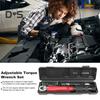 Drive Torque Wrench Set Rustproof Corrosion Resistant Dual-Direction Adjustable Torque Wrench Repair Tool Kit