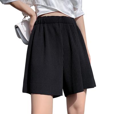 Женские летние тонкие шорты, свободные, с высокой талией, для похудения, большие размеры, повседневные, широкие шорты