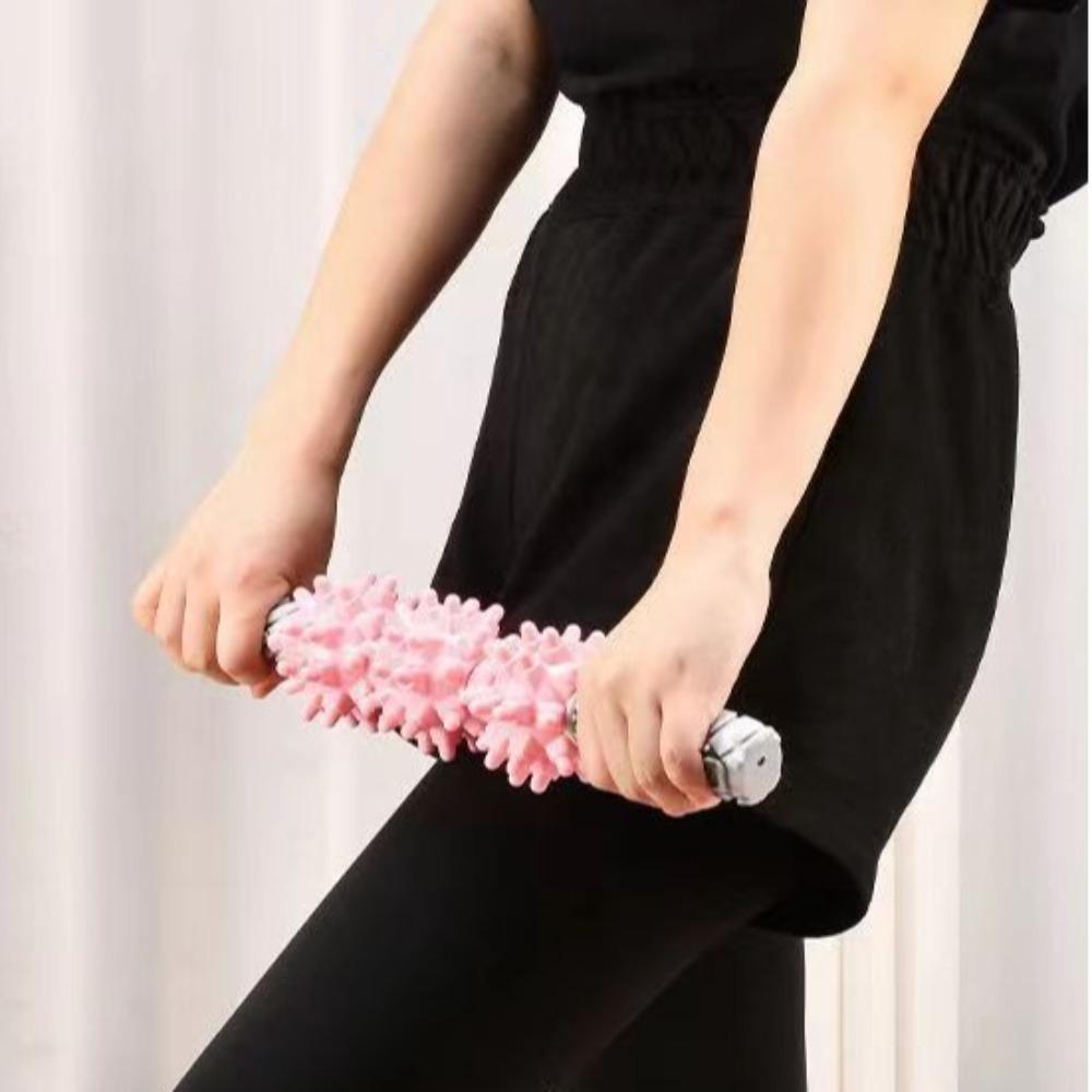 Массажный ролик для шеи, ног, мышц голени, инструмент для контуринга, палка «Волчьи зубы», Йога
