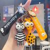 Funny Cute Eye-popping Animal Keychain Cute Cartoon Epoxy Giraffe Cart Key Chain Bag Pendant