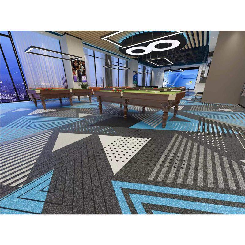Luxury Fireproof Nylon Billiard Hall Carpet for Hotels - Large Area Print Mat
