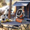 Camping Fan Rechargeable 20000mAh Battery Operated Portable Fan with LED Light Remote Control Power Bank Function 4-speed 270-degree Rotation Desk