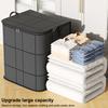Clothes Storage Bag Organizer with Handle Large Capacity Zipper Closure Duffel Bag Travel Storage Bag