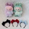 For 17cm Labubu Doll Clothes Fashion Clothing Bow Tie Hair Clip Mini Cute Doll Fashion Accessories