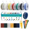 16AWG Silicone Electric Wire Cable 7 Colors Stranded Tinned Copper Wire Soft for DIY, Lamps, Household Appliances, Batteries, Etc. (7x13 Feet)