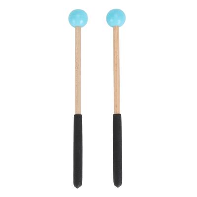 1 пара перкуссионных палочек резиновых и кленовых многофункциональных палочек для язычкового барабана для концерта синие