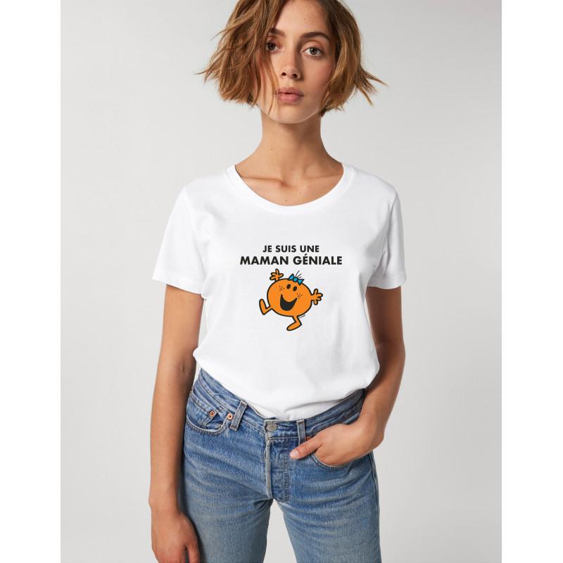 T-shirt Femme - JE SUIS UNE MAMAN GENIALE