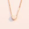 Love Heart Necklace for Women, Japanese and Korean Simple Temperament, Peach Heart Pendant, Collarbone Chain, Neck Chain