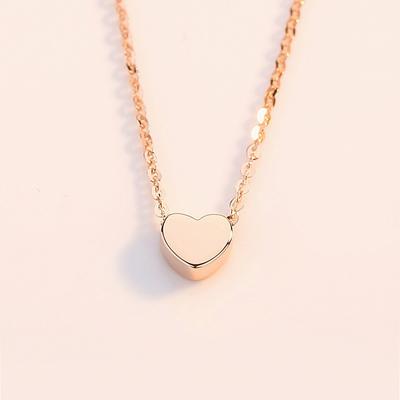 Ожерелье Love Heart для женщин, японский и корейский простой темперамент, подвеска в виде персикового сердца, цепочка на ключицу, цепочка на шею