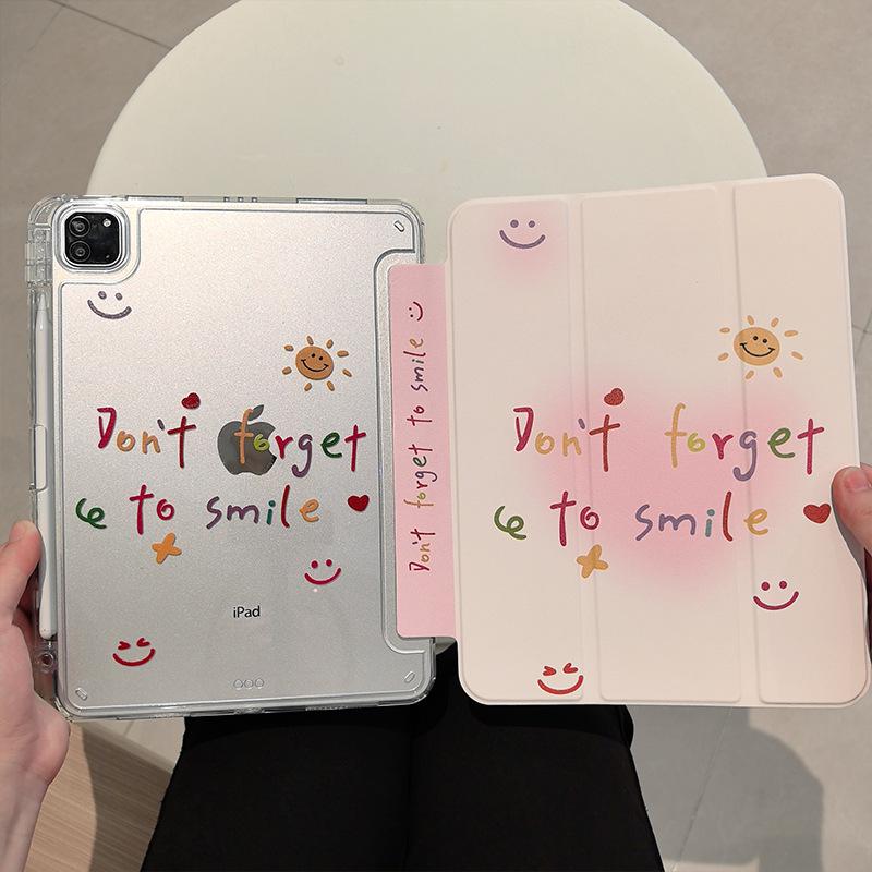 Защитный чехол для iPad 11: Air 7/6/5/4 Акриловый чехол, Pro 11 дюймов, Защита от сгибания, Мини-румяна в форме сердца, 10,2 дюйма