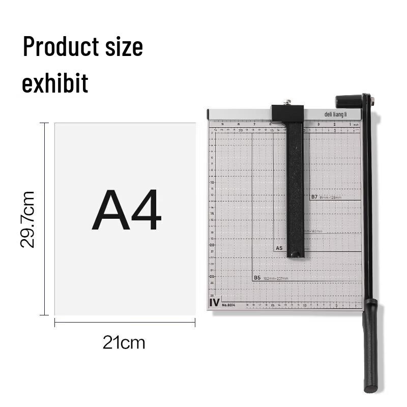 Deli A4 Steel Paper Cutter CN plug (adapter included)