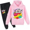 Модная детская спортивная одежда Me Contro Te, милые толстовки и брюки с принтом, комплект из толстовок с капюшоном, спортивный костюм, подходящий для мальчиков и девочек