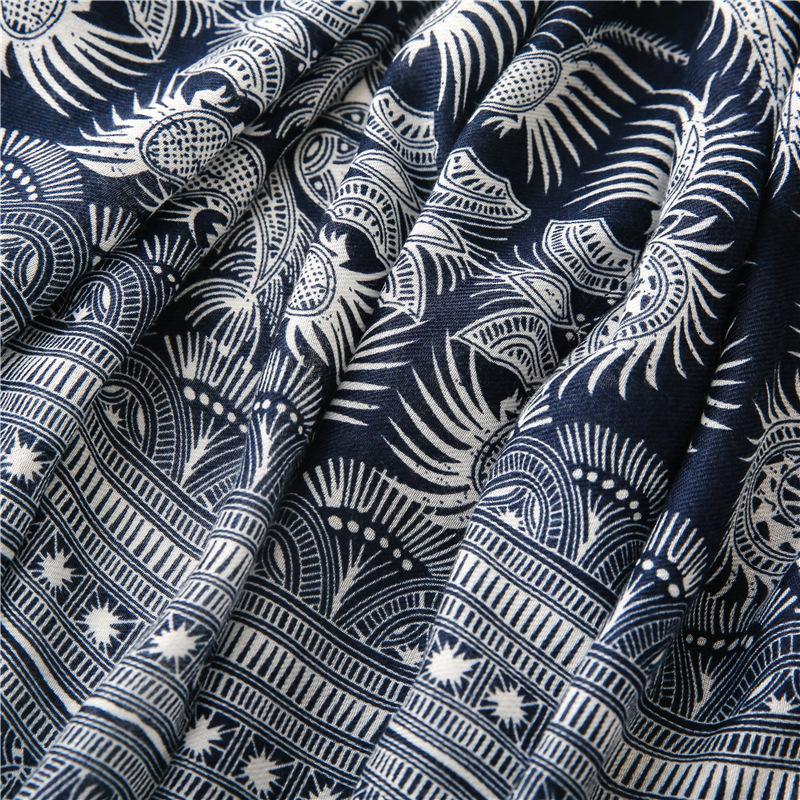 New Women'S Soft Navy Blue Bohemian Tassel Scarf, Fashionable Scarf, Headscarf, Travel, Vacation, Beach Wrap, Shawl