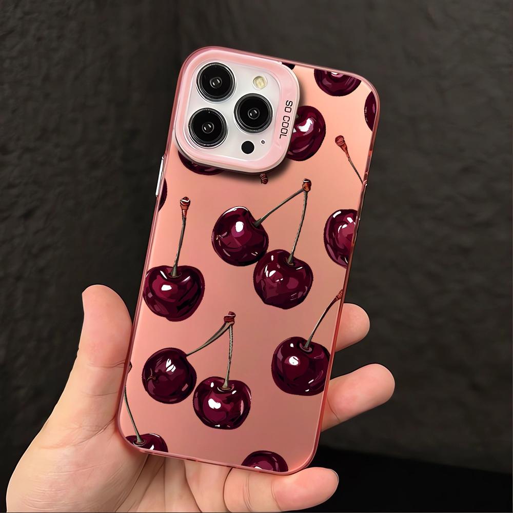 Роскошный чехол для телефона вишневого цвета для Apple iPhone 17 17 Pro Max 16e 15 16 Pro Max 14 16 Pro 13 12 Pro Max 14 16 Plus Mobile