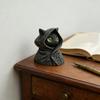 Садовая статуэтка, Статуэтка скелета в плаще, Черная милая коллекционная фигурка в плаще, Подарок