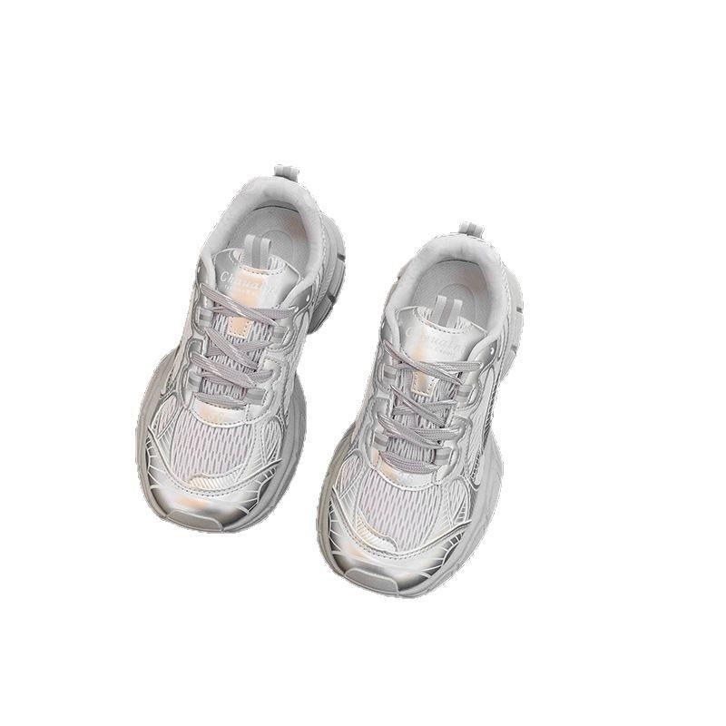 Европейская станция 2025 весна и лето новая сверхлегкая дышащая спортивная и повседневная обувь на мягкой подошве, ультра-огненные кроссовки на толстой подошве в стиле «папа» Париж женские