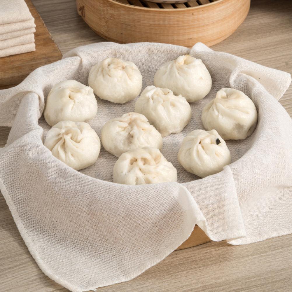 10 шт. Хлопковая ткань для пароварки, многоразовая, неотбеленная, хлопковый фильтр, антипригарная марля для варки на пару риса, для приготовления пищи, выпечки, выжимания сока, качество