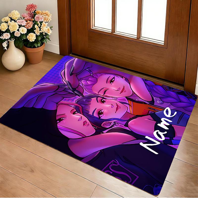 Custom Name Friendship Flight Living Room Non-Slip Area Rug Soft Carpet for Bedroom Kids Playroom Sofa Office Home Decor Doormat