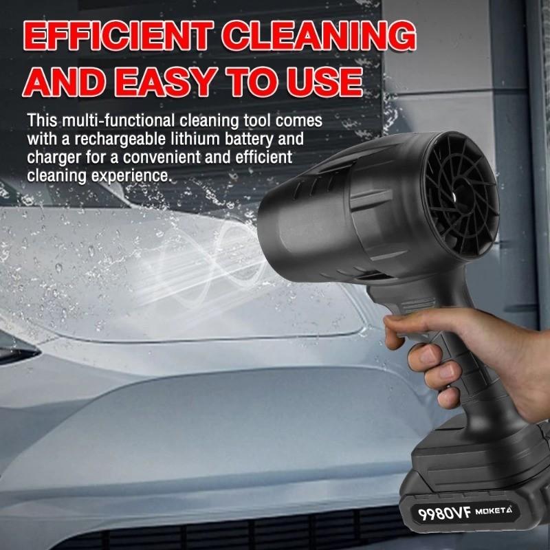 Ручной Автомобильный Фен для Волос Высокоскоростной Турбо Вентилятор Беспроводной Портативный Мощный Вентилятор Промышленный Пылесос Электроинструмент